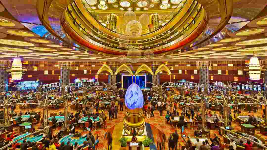 Khu vực thiết kế rộng rãi sang trọng tại Crown Casino Chrey Thom