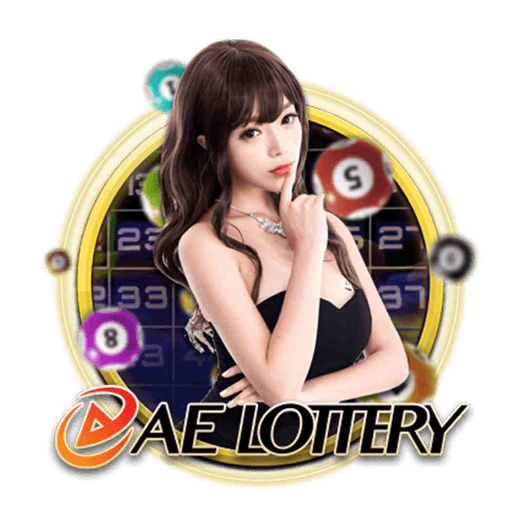 Logo AE Lottery từ đơn vị làm game lão luyện